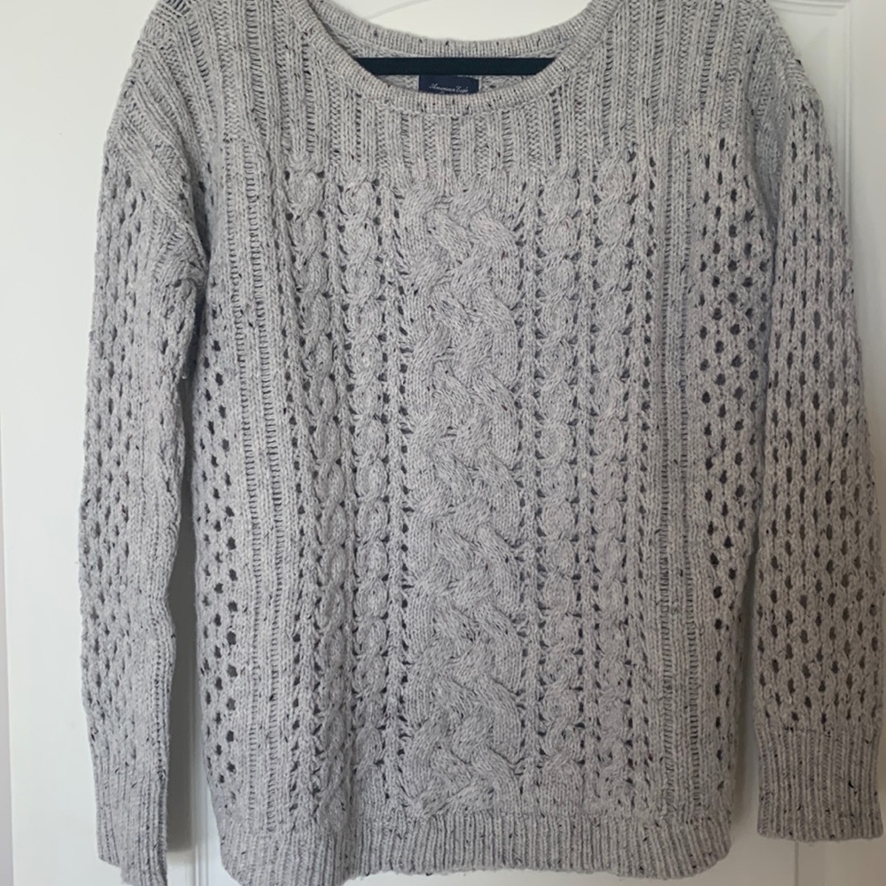 American Eagle cable knit sweater